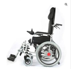 This is image of a side view of an Electric And Manual Foldable Wheelchair Heavy Duty With Manually Adjustable Back and Leg Rests - GEMN302