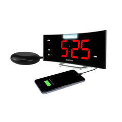 WNS100 Wake & Shake Alarm Clock Curve with assisted listening