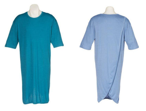 Adaptive Clothing - Adaptive Clothing - Men's Nightshirt With Short Sleeves