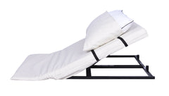 This is an image of the Deluxe Electric Bed Backrest with a beige cover