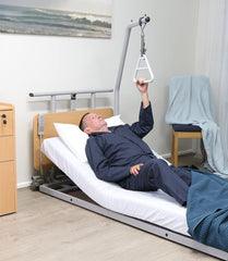 Beds - Hospital Bed PremiumLift Ultra-Low Electric Adjustable  - With Side Rails