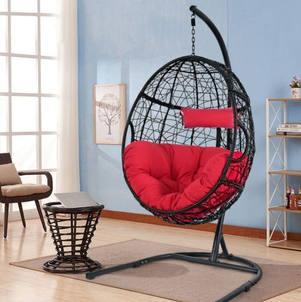 Calming Aids - Sensory Hanging Egg Swing Chair - With Vestibular Support For Kids With Autism