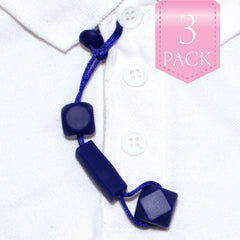 Calming Aids - Shirt Saver Sensory Chew – Hex Button Hole – 3 Pack