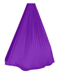 This is an image of  a  Purple Lycra Therapy Snuggle Sack Kids Swing For Autism