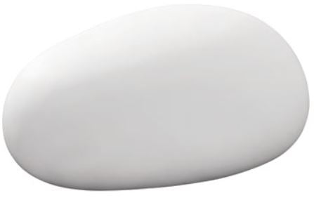 Image of a white Large Colour Changing Stone