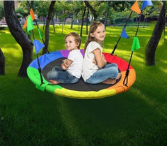 Extra Large Hanging Round Saucer Swing - For Proprioceptive Balance