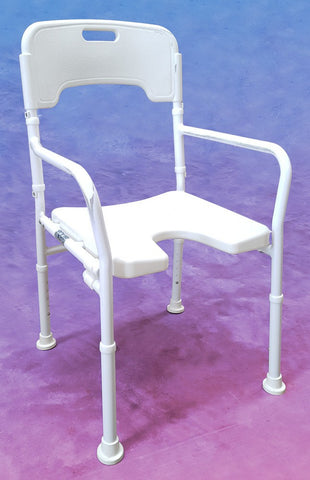 136kg Heavy Duty Foldable Aluminum Shower Chair