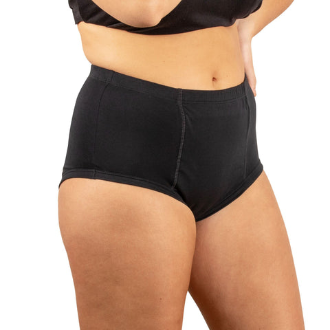 image of incontinence  underwear for women - black