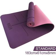 Yoga Fitness Mat- with alignment system - pink sold out!