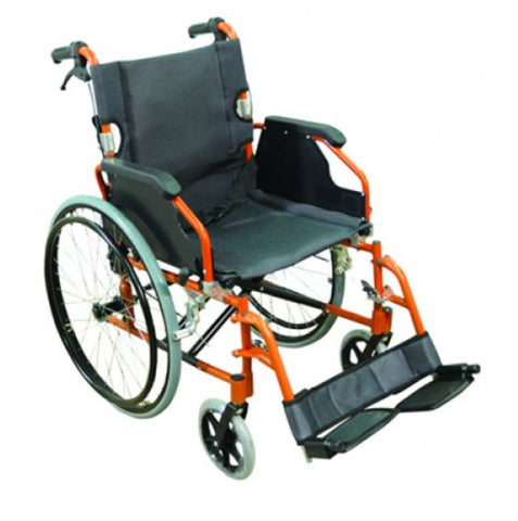 Manual Wheelchairs - Deluxe Wheelchair Self Propelled - Orange