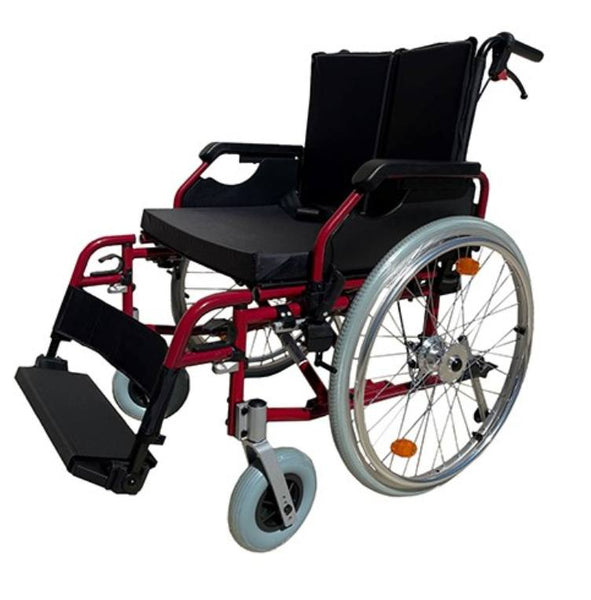 Manual Wheelchairs - G6 Excel Bariatric Wheelchair 56cm Seat With Drum Brake Red