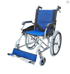 Manual Wheelchairs - Light-weight Manual Wheelchair With Foldable Backrest And Attendant Hand Brake