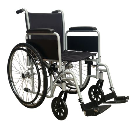 Manual Wheelchairs - Standard Detachable Steel Wheelchair (45cm Seat)