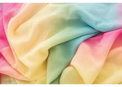 This is an image of rainbow fabric for the Autism Space - Cosy Pod.
